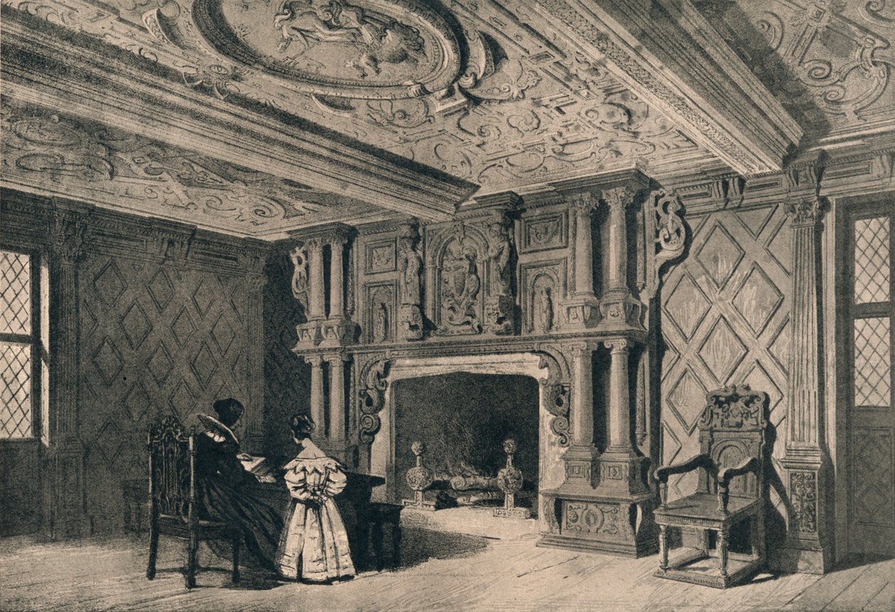 De salon, Park Hall, Shropshire door Unbekannt