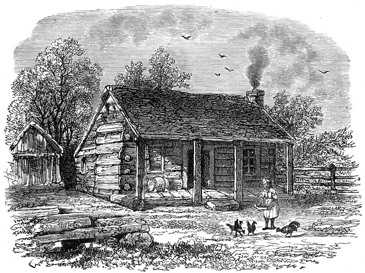 Het vroege huis van Abraham Lincoln, Gentryville, Indiana, 19e eeuw door Unbekannt