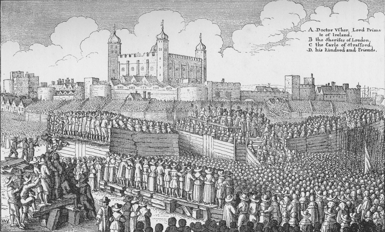De executie van de Graaf van Strafford op Tower Hill, Londen, 12 mei 1641, 1903 door Unbekannt