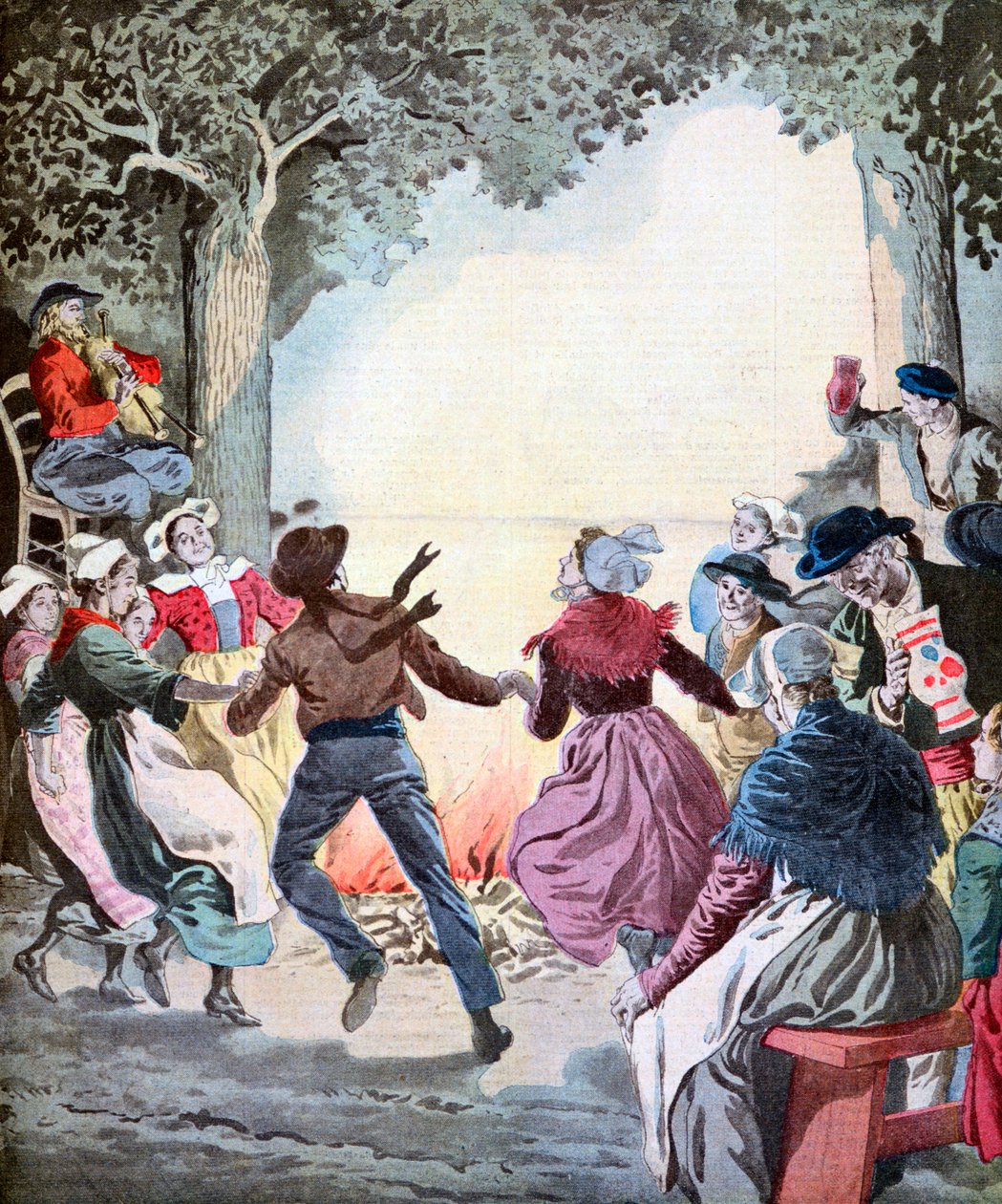 De vuren van Midzomerdag, 1912 door Unbekannt