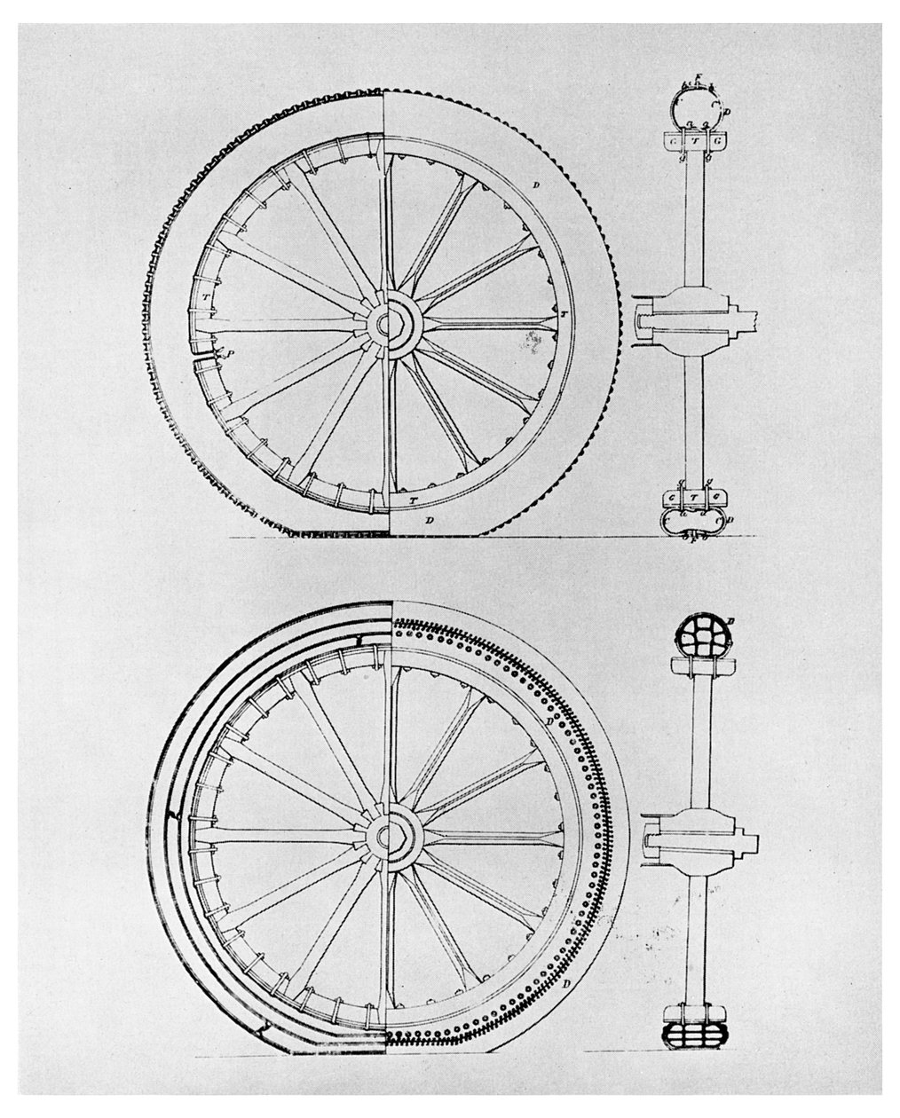 De eerste pneumatische band, 1845 1956 door Unbekannt