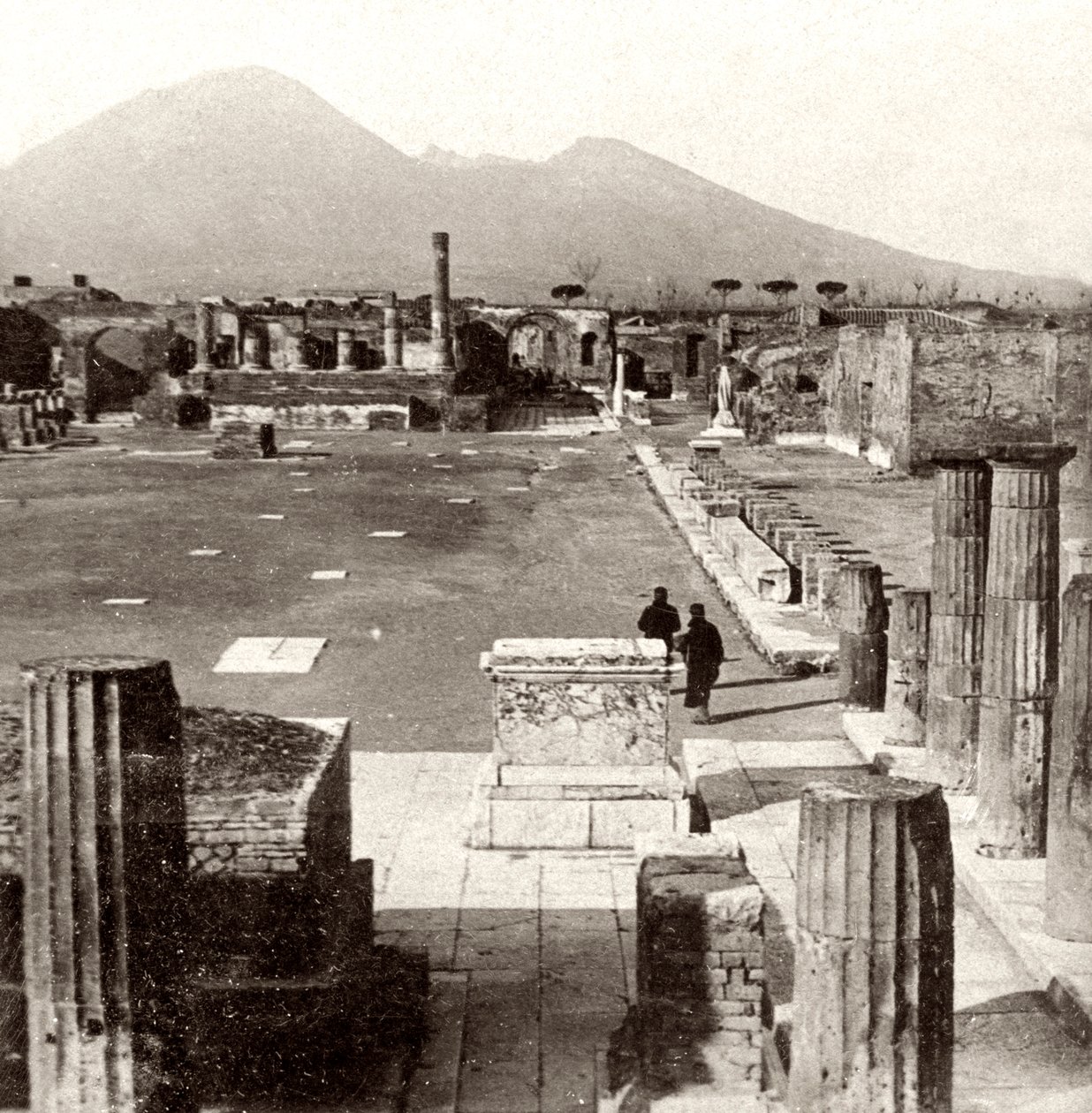 Het forum van Pompeii, Italië, 1894 door Unbekannt