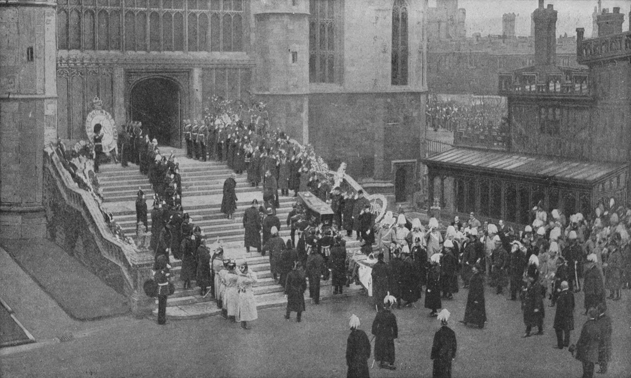 De begrafenis van koningin Victoria door Unbekannt