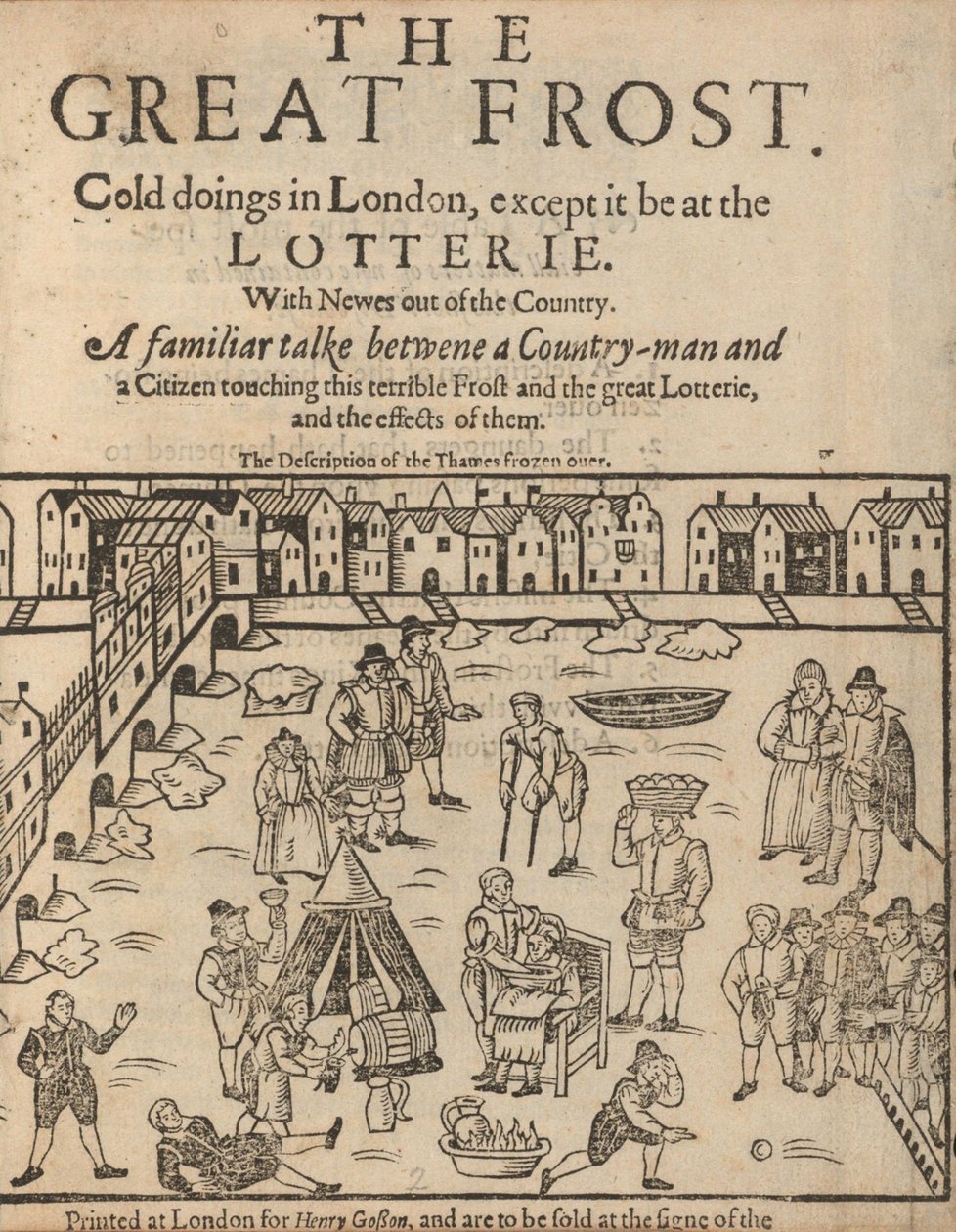 De grote vorst in Londen, 1608 door Unbekannt