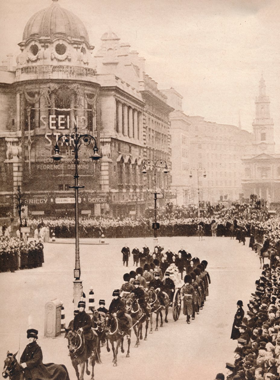 De ontroerende eenvoud van de laatste reis van koning George door Londen, 1936 door Unbekannt