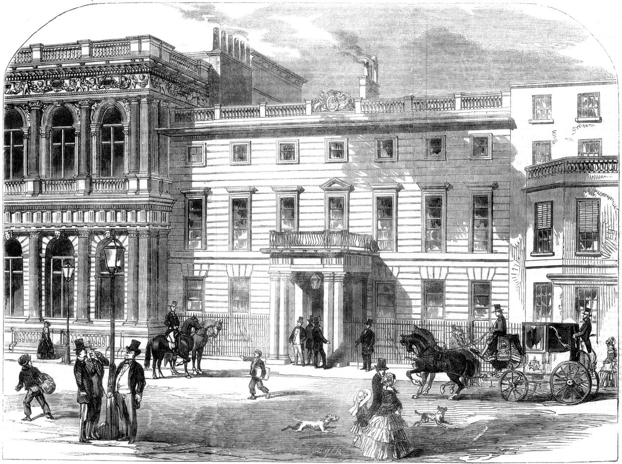 Het nieuwe kantoor van het oorlogsdepartement, Buckingham House, Pall Mall, Londen door Unbekannt