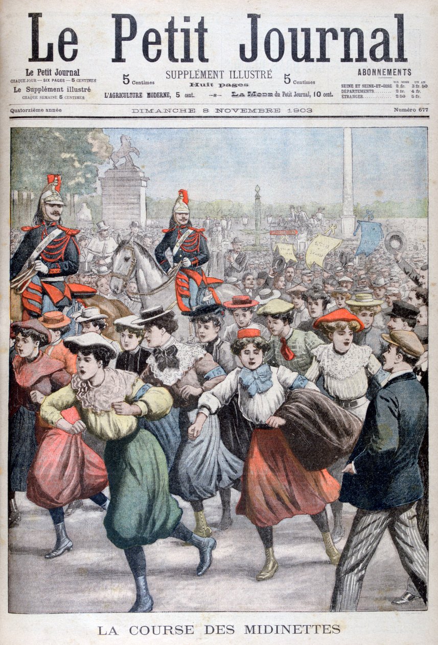 De race van de Midinette, 1903 door Unbekannt