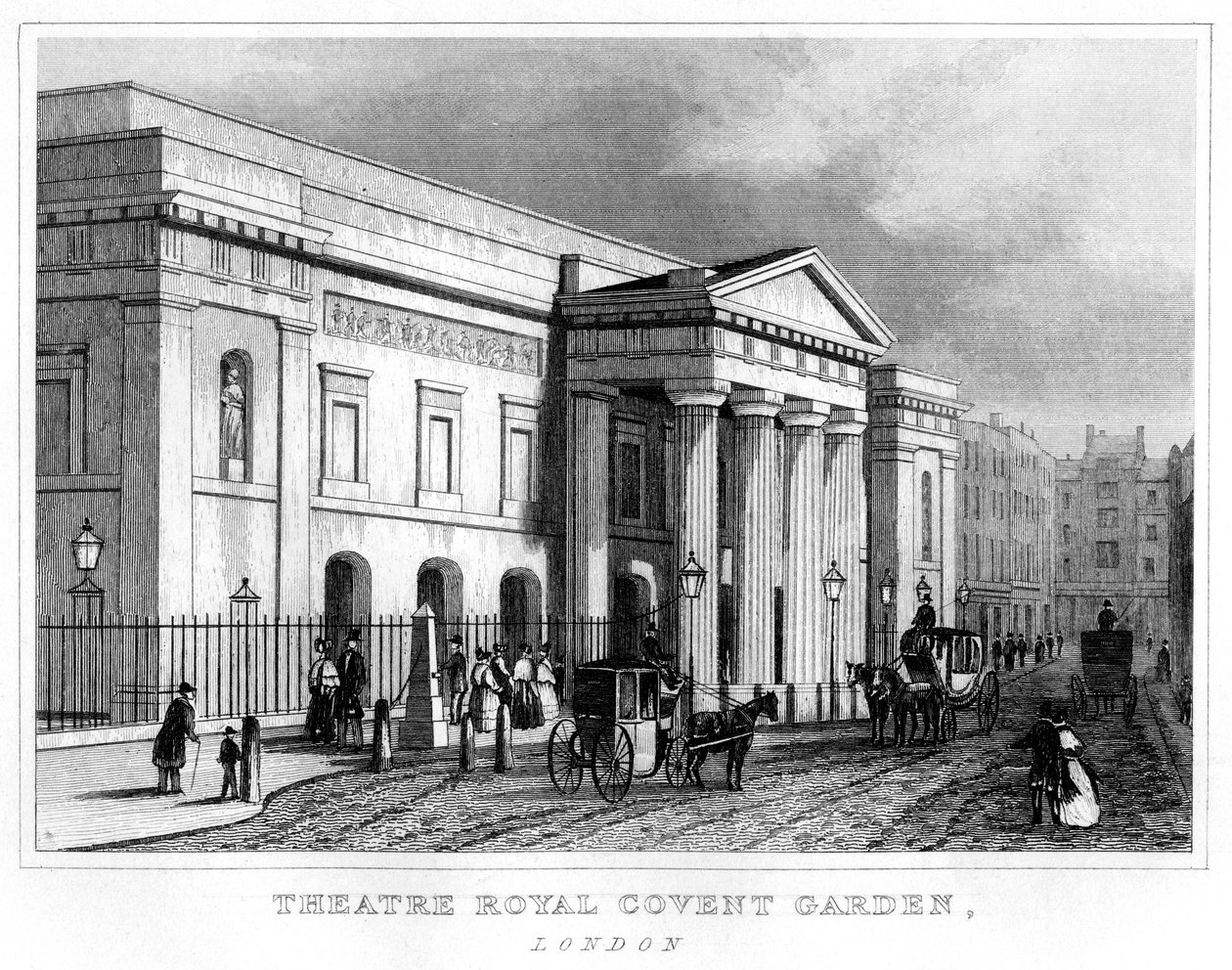 Theatre Royal Covent Garden, Westminster, Londen, 19e eeuw door Unbekannt