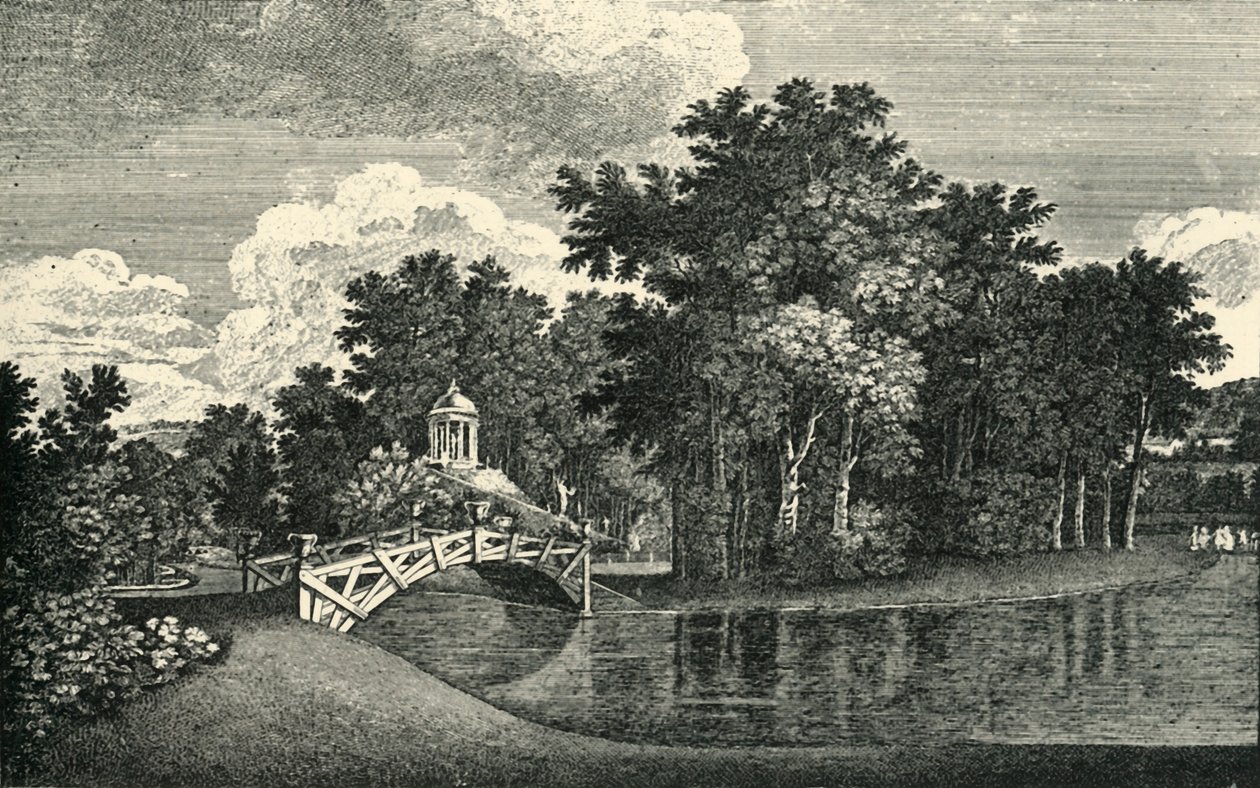 De...tuinen van West Wycombe Park, Buckinghamshire, midden 18e eeuw, 1903 door Unbekannt