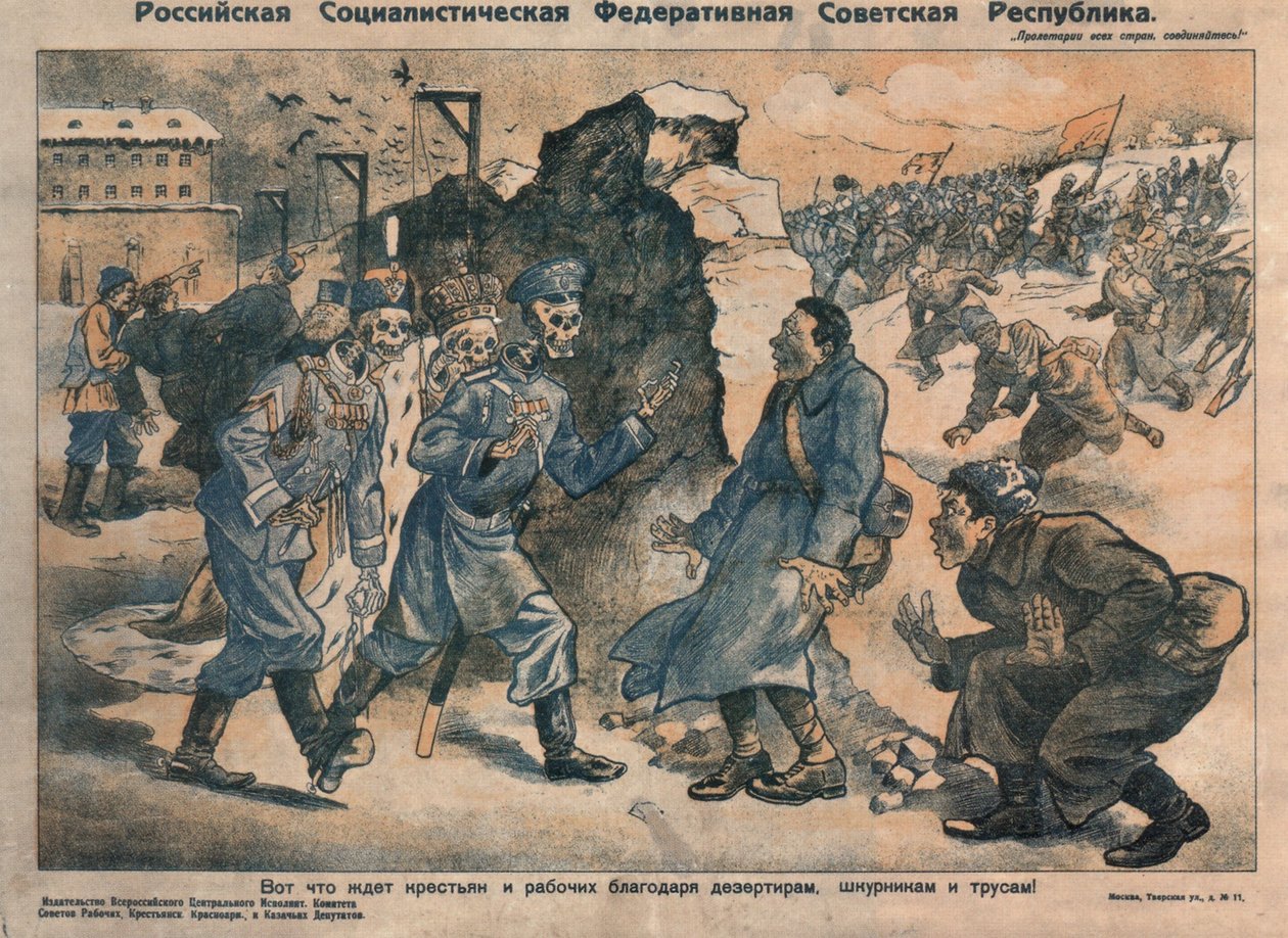 Dit is wat boeren en arbeiders te wachten staat vanwege de activiteiten van deserteurs, zelfzoekers en lafaards, 1918-1919 door Unbekannt