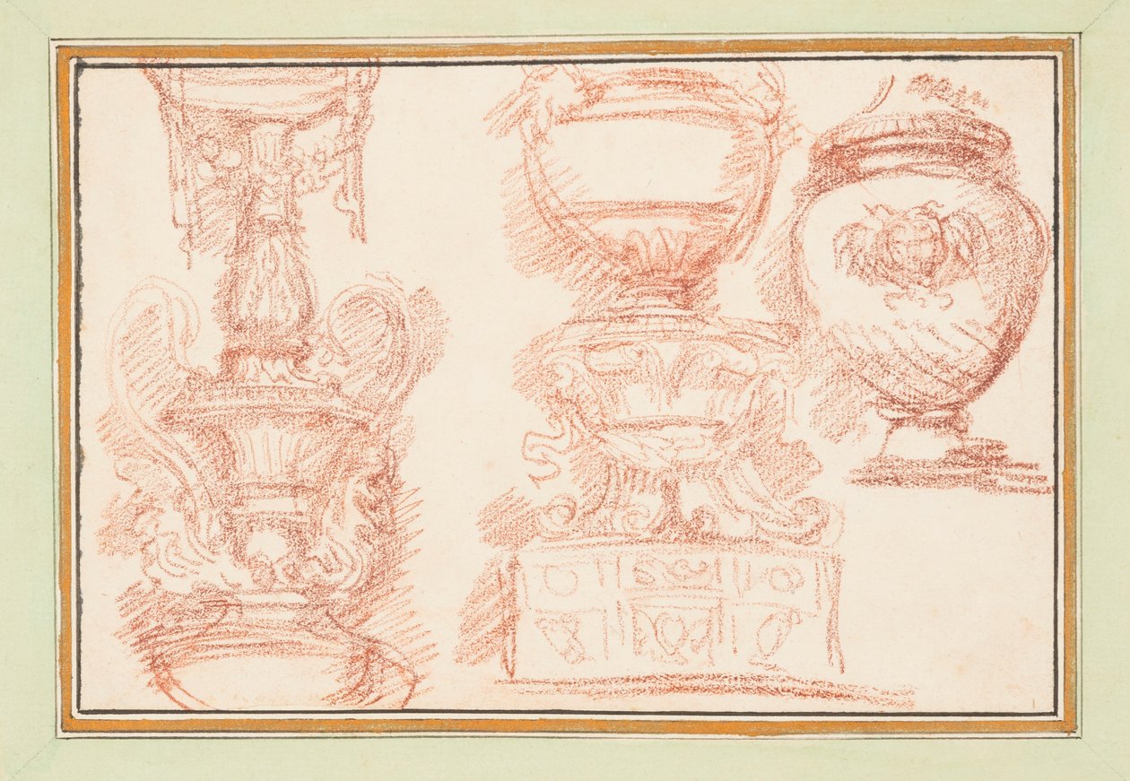 Drie Urnen door Unbekannt