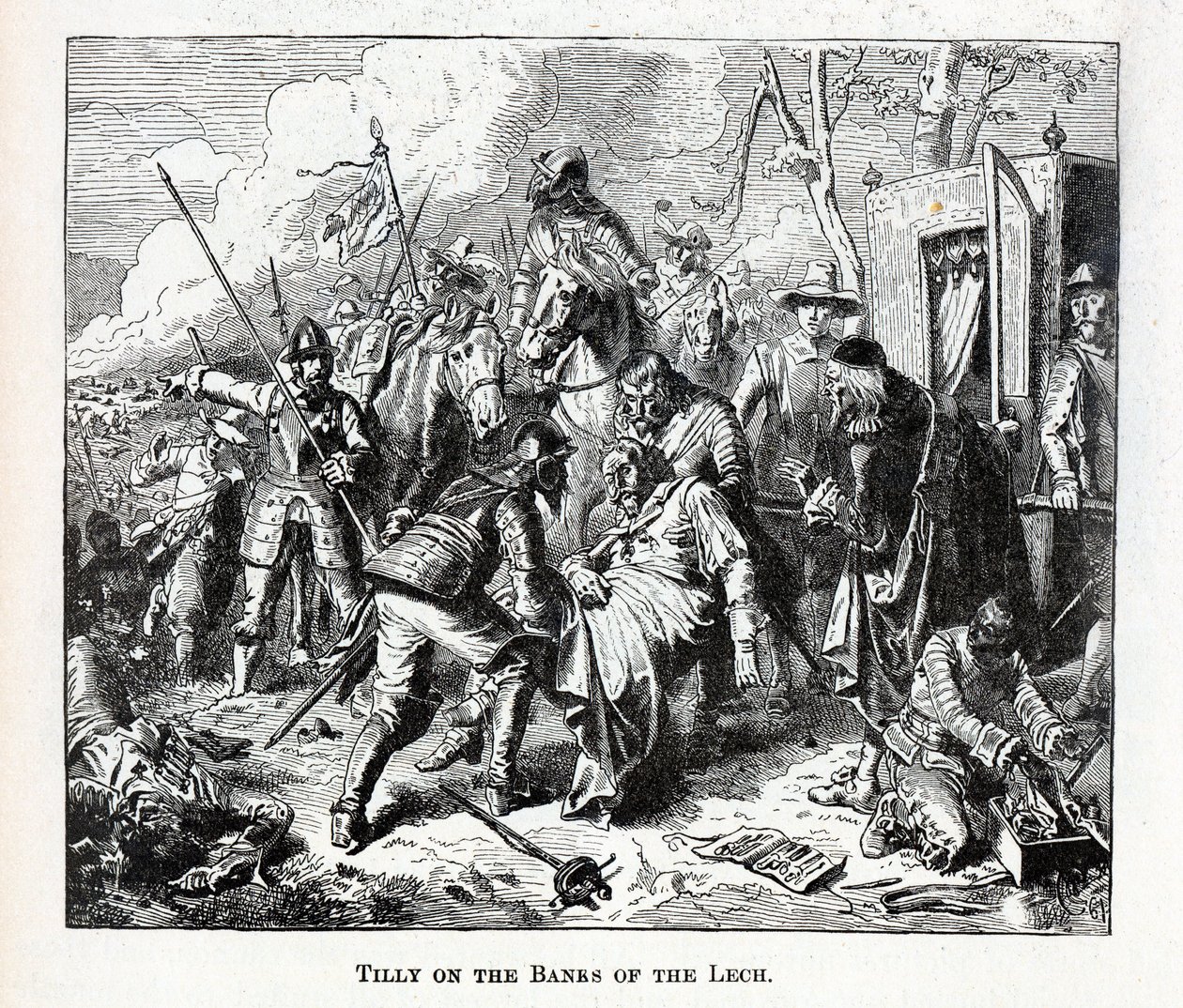 Tilly aan de Oevers van de Lech, 1882 door Unbekannt