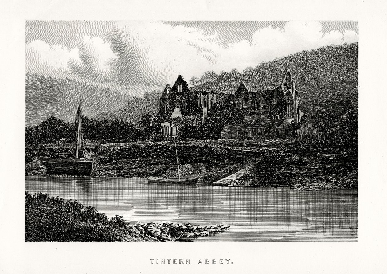 Tintern Abbey, Monmouthshire, Engeland door Unbekannt
