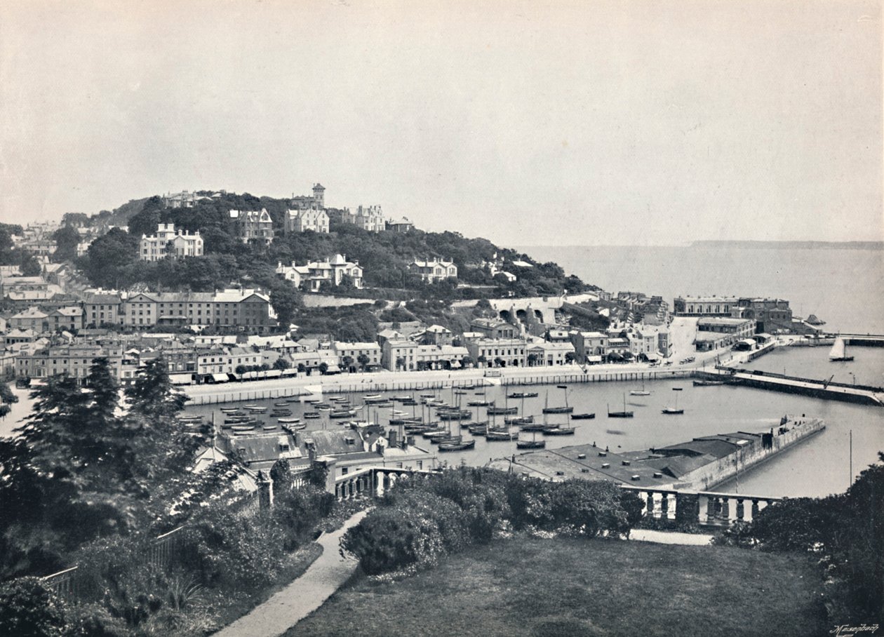 Torquay - Algemeen uitzicht vanaf Waldron Hill, 1895 door Unbekannt