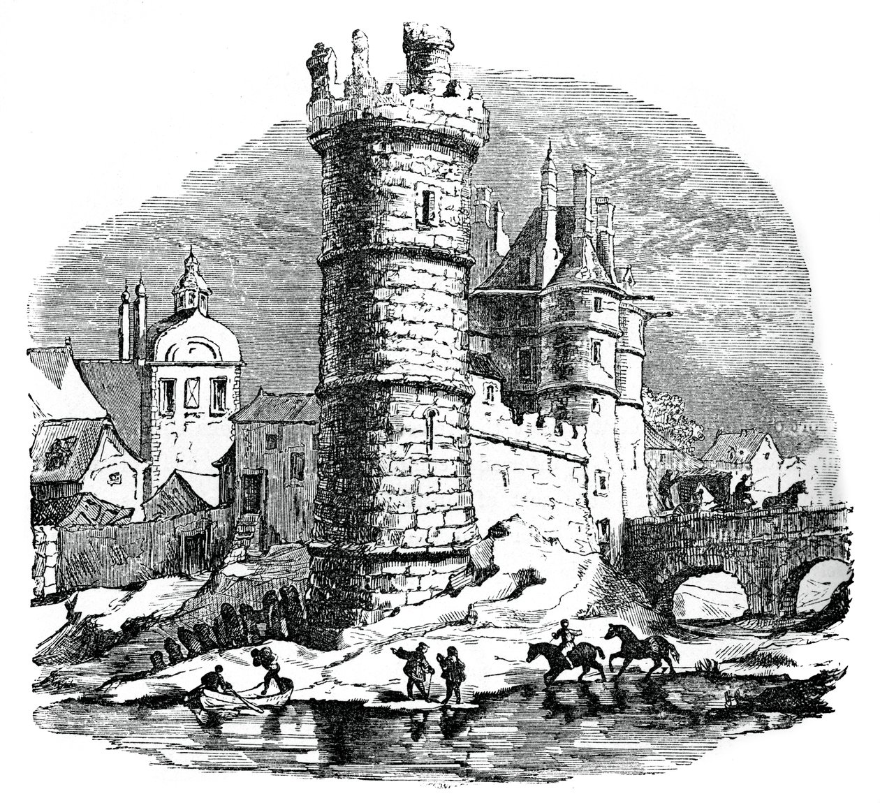 Tour de Nesle, Parijs, 17e eeuw, 1870 door Unbekannt