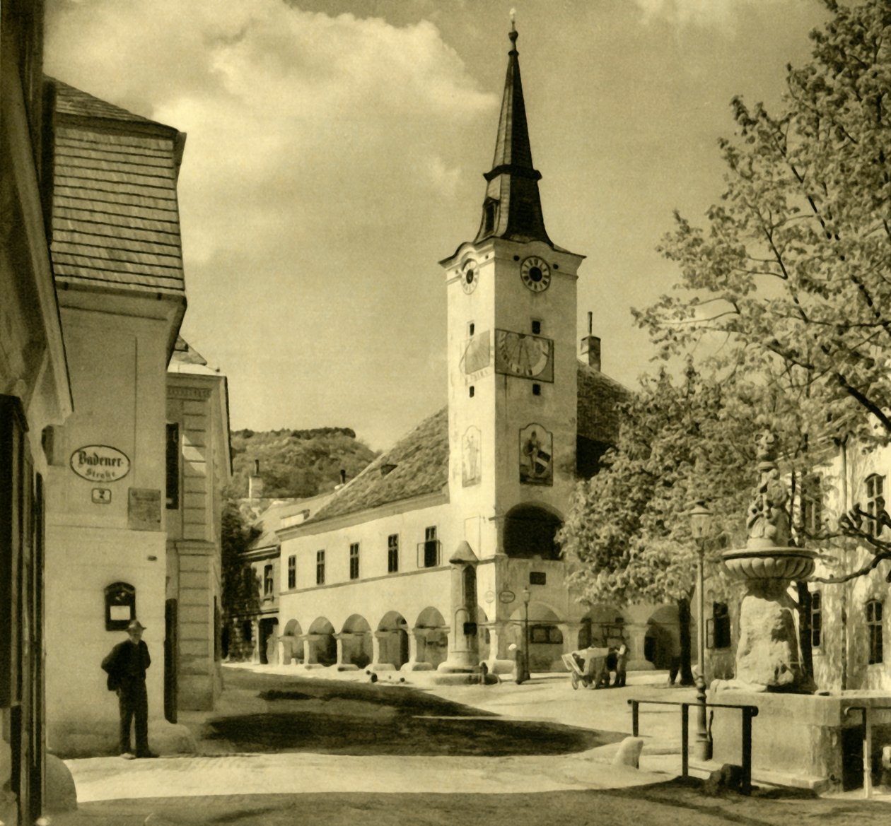 Stadhuis, Gumpoldskirchen, Mödling, Neder-Oostenrijk, ca. 1935 door Unbekannt