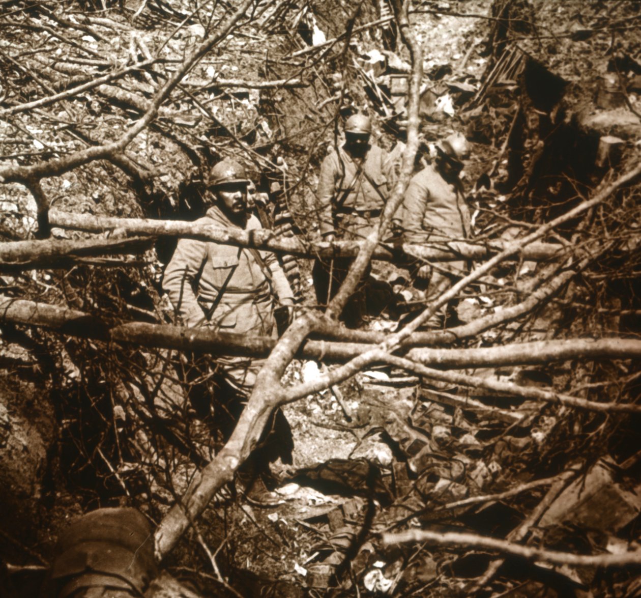 Loopgraven voor Fort Souville, Noord-Frankrijk, ca. 1914-ca. 1918 door Unbekannt