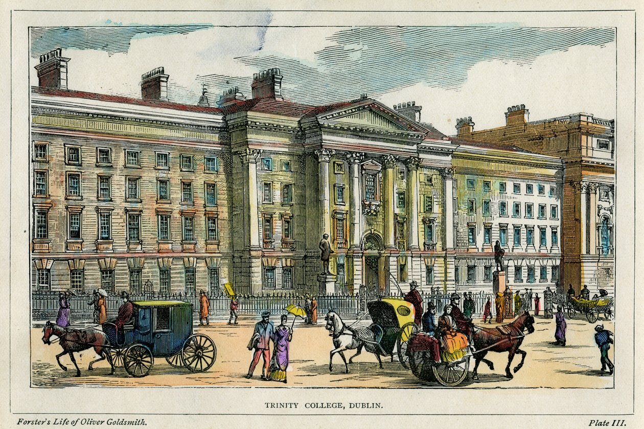 Trinity College, Dublin, Ierland, ca. 1880 door Unbekannt