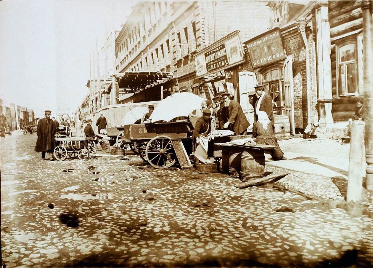 Tverskaya-Yamskaya Straat, Moskou, Rusland, 1911 door Unbekannt