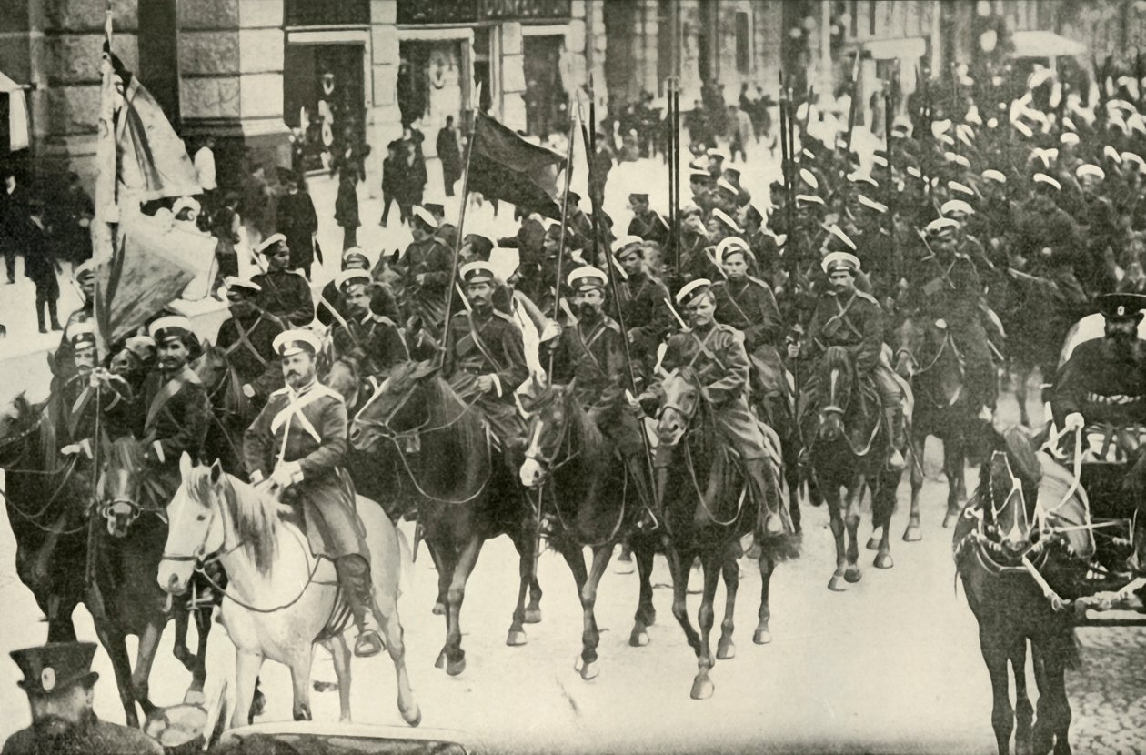 Typen van de Russische cavalerie, 1919 door Unbekannt