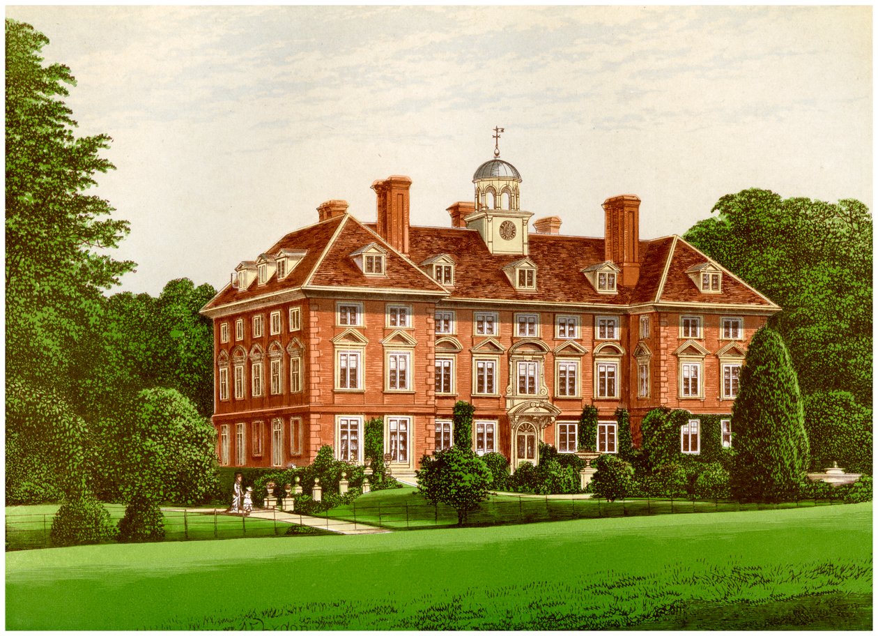 Tyttenhanger Park, Hertfordshire, huis van de Gravin van Caledon, c1880 door Unbekannt