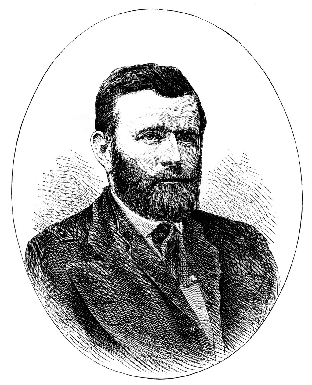 Ulysses S Grant, Amerikaanse generaal en 18e President van de Verenigde Staten door Unbekannt