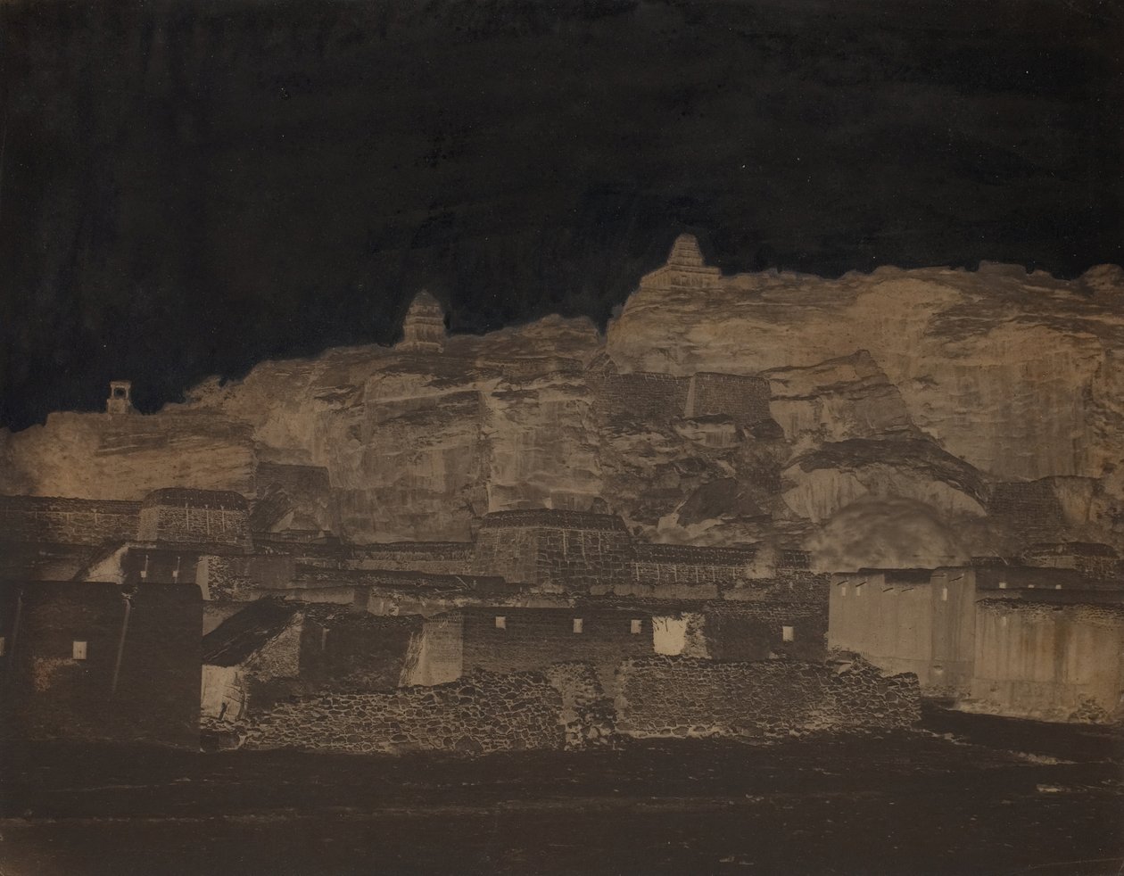 Zonder Titel, [gebouwen, mogelijk een archeologische site], 1860s door Unbekannt