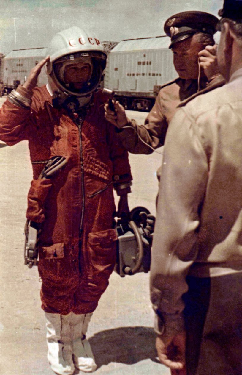 Valentina Tereshkova, Russische kosmonaut, Baikonoer Kosmodroom, USSR, 16 juni 1963 door Unbekannt