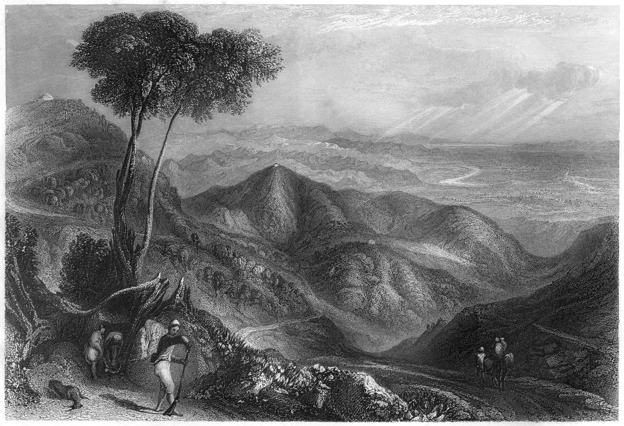 Vallei van de Dhoon, Himalaya-gebergte door Unbekannt