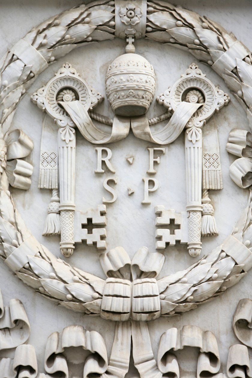 Vaticaans wapenschild, Rome, Italië door Unbekannt