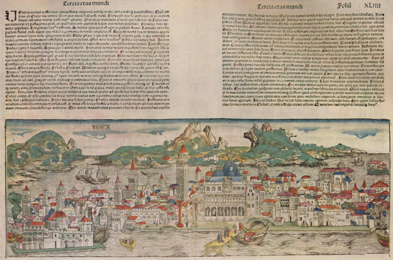 Venetië in 1493, 1925 door Unbekannt