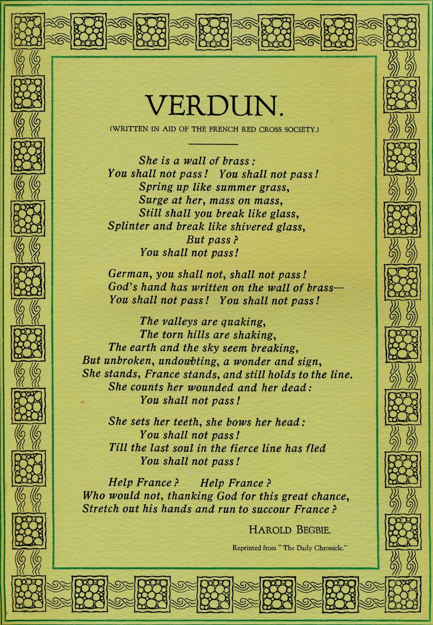 Verdun, 1916 door Unbekannt