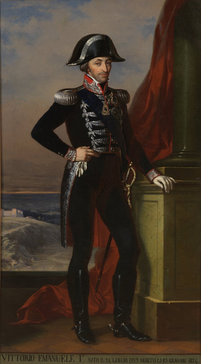Victor Emmanuel I van Sardinië 1759-1824 door Unbekannt