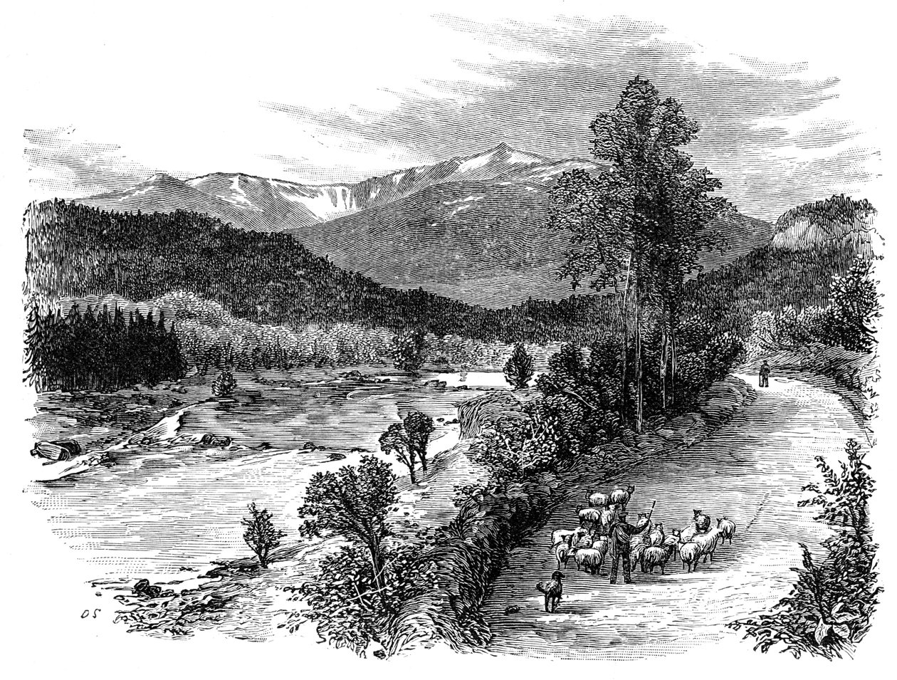 Uitzicht op Lochnagar, Schotland, 1900 door Unbekannt