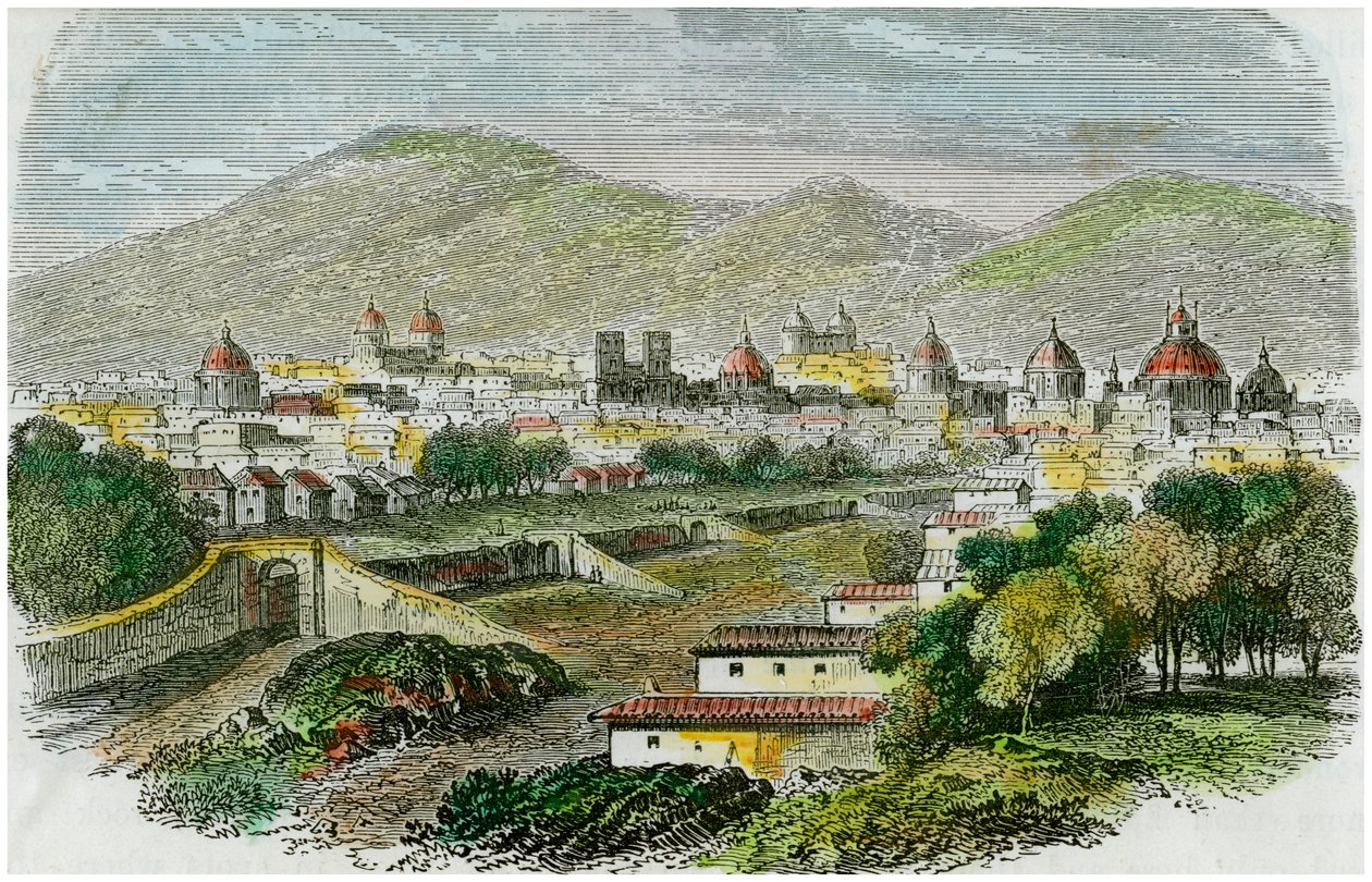Uitzicht op de stad Cuzco, Peru, c1875 door Unbekannt