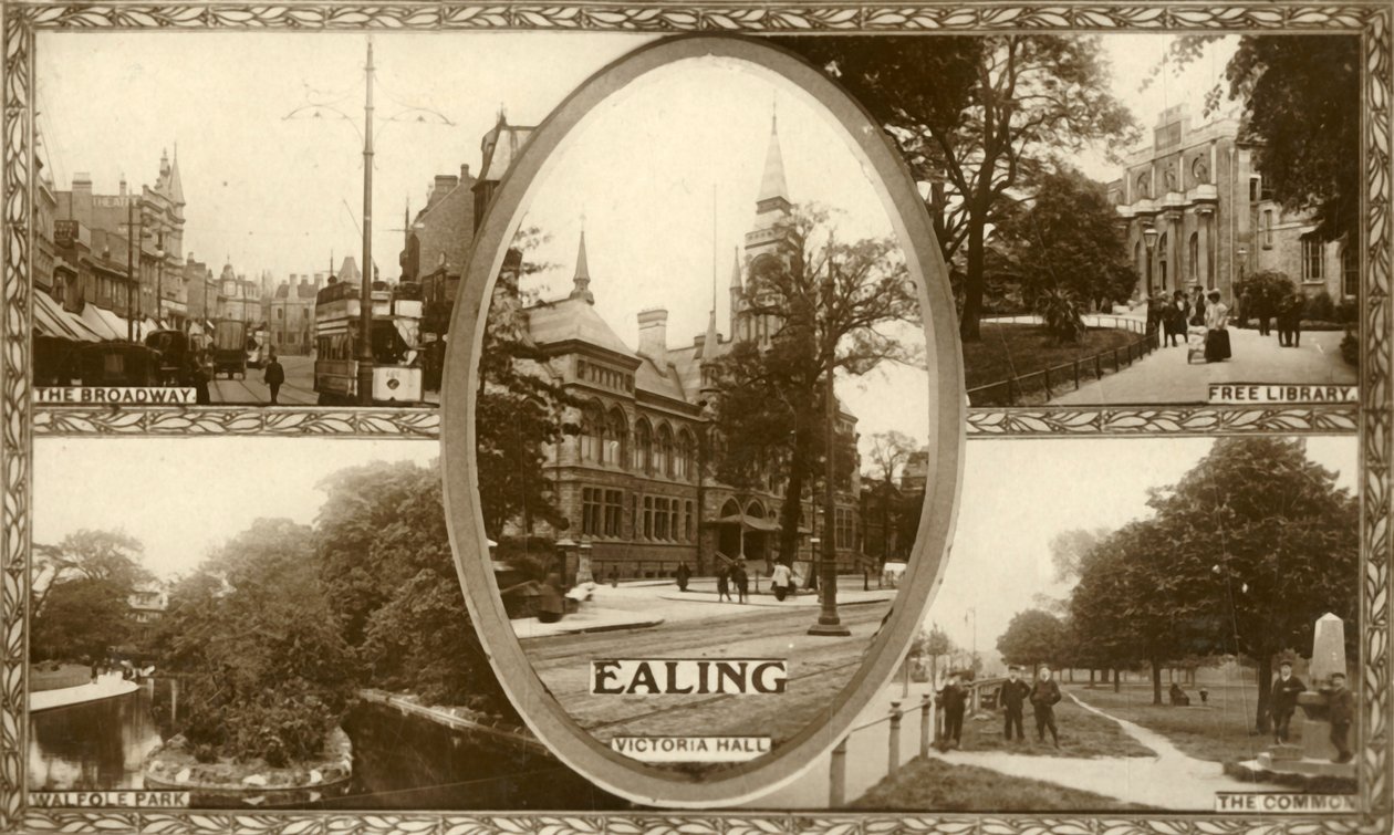 Uitzichten van Ealing, West-Londen, 1917 door Unbekannt