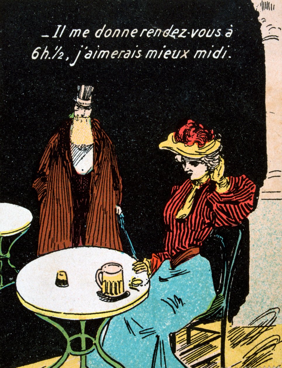 Vintage Franse ansichtkaart door Unbekannt