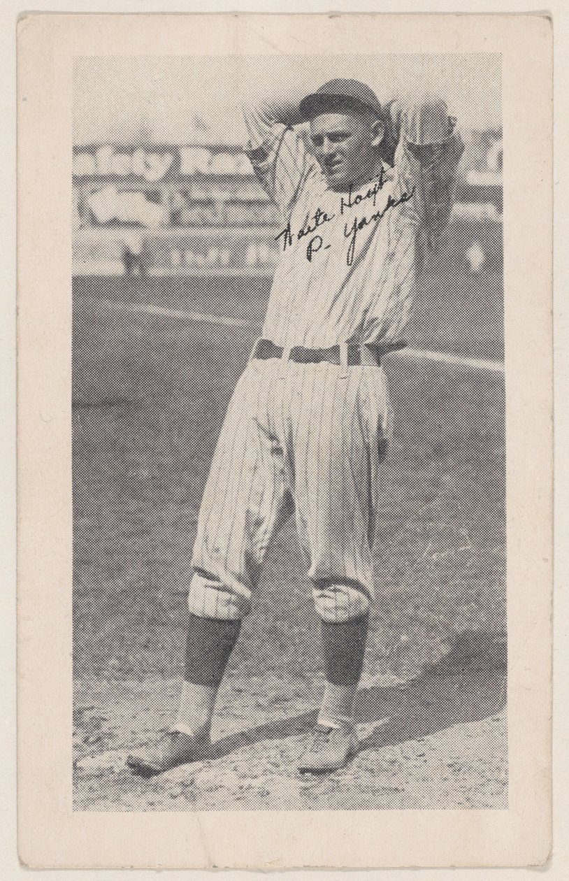 Waite Hoyt, P. Yanks, van honkbal stripkaarten W575-2 door Unbekannt