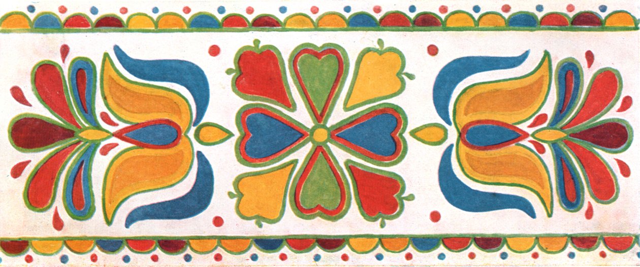 Muurschildering, Moravië, Tsjechoslowakije, 1928 door Unbekannt