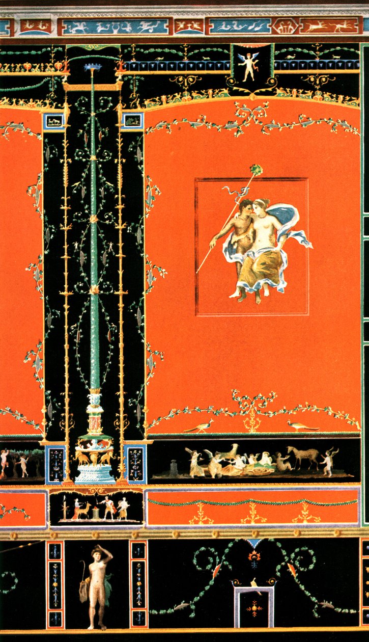 Muurdecoratie, Pompeii, Italië door Unbekannt
