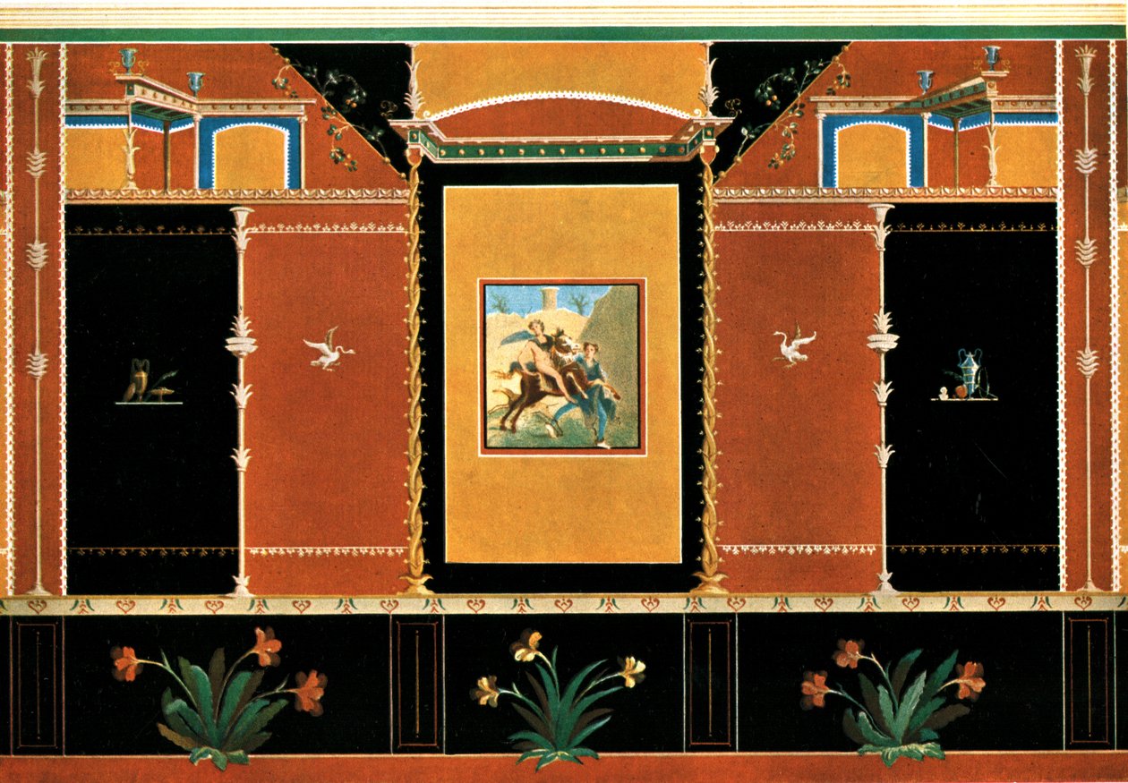 Muurschildering, Pompeii, Italië, 1928 door Unbekannt