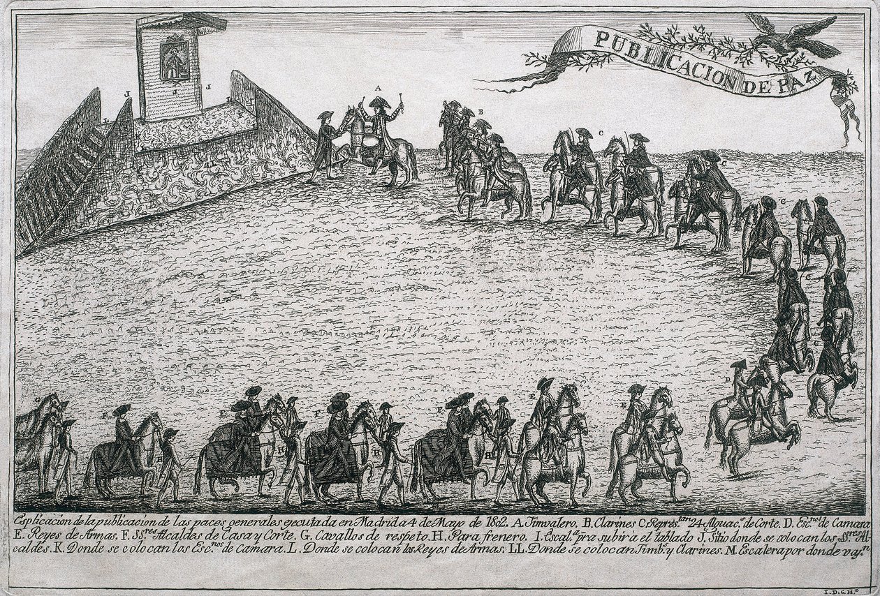 Oorlog van de Sinaasappels, gravure door Unbekannt