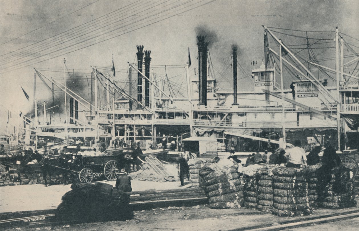 Toen katoen werd geladen, een woud van hijskranen en schoorstenen, 1937 door Unbekannt