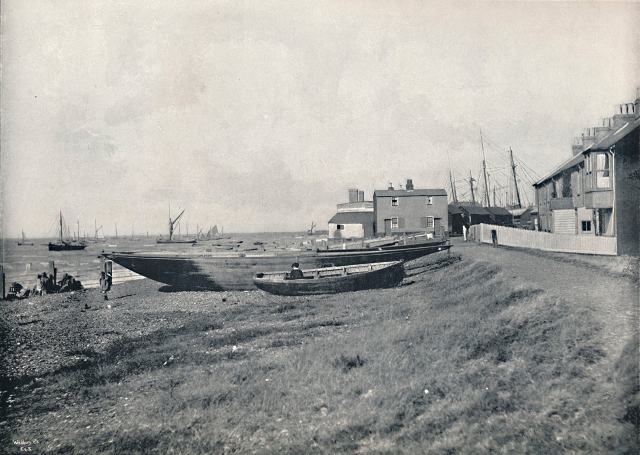 Whitstable - Het Weststrand door Unbekannt