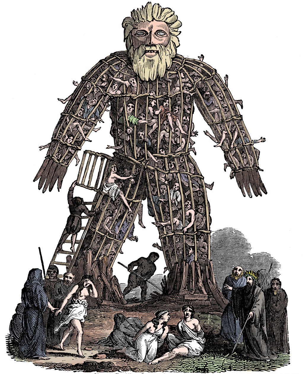 Wicker Man, 1e eeuw na Christus, 1832 door Unbekannt