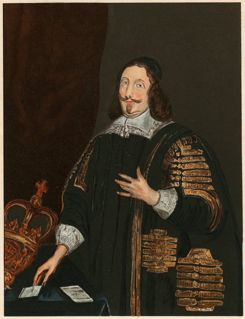 William Lenthall, 17e eeuw Engelse parlementariër en advocaat, ca. 1843 door Unbekannt