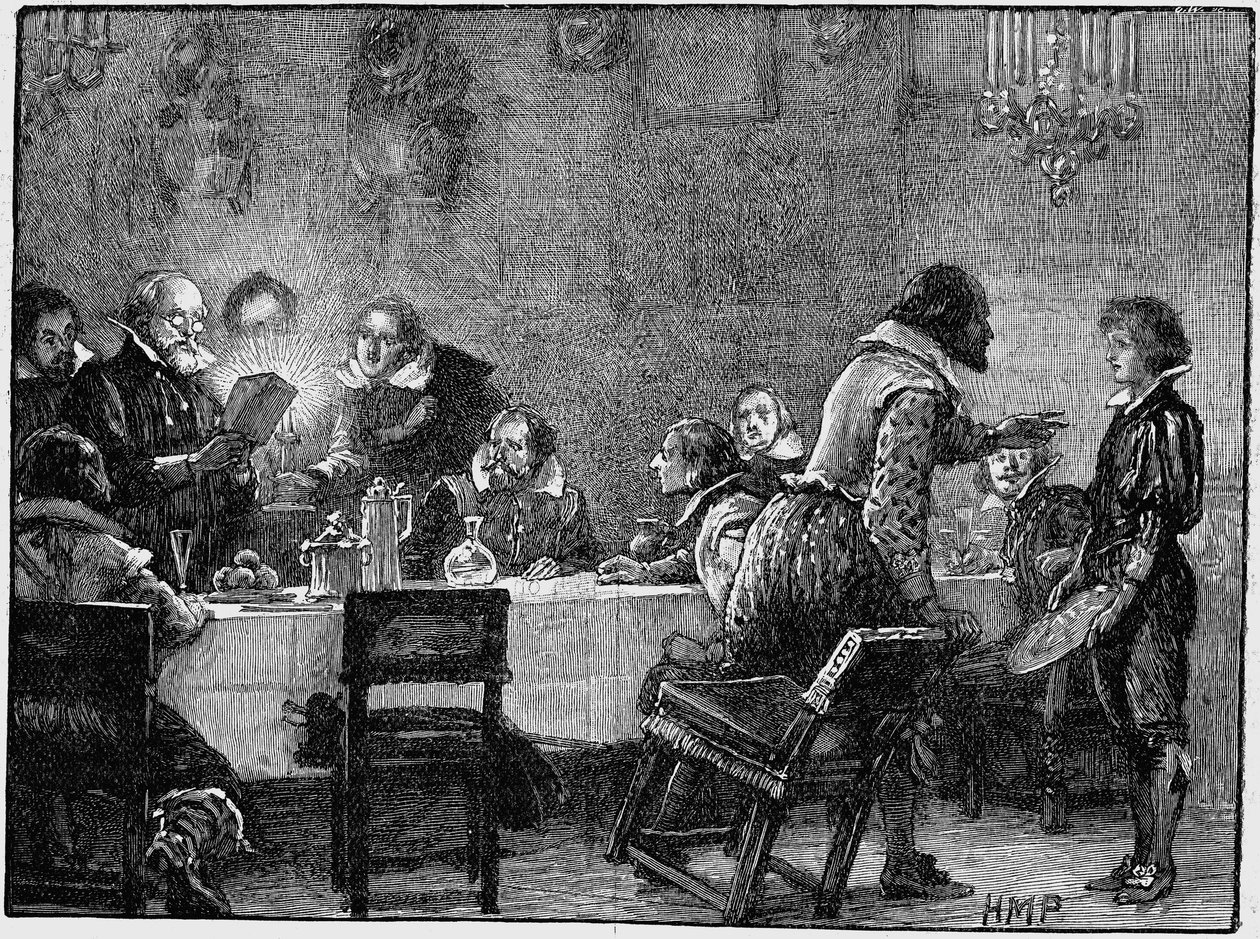 William Parker Lord Monteagle, ontvangt waarschuwingsbrief over het complot, 1605 door Unbekannt