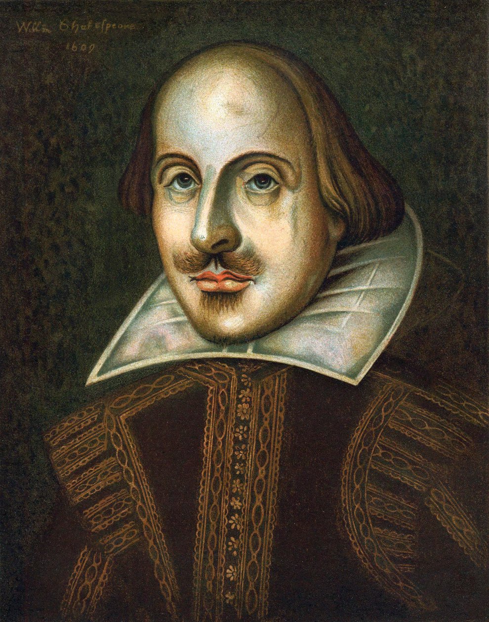 William Shakespeare, Engelse toneelschrijver, 1609 door Unbekannt