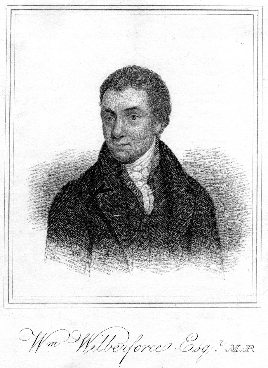 William Wilberforce, filantroop, evangelisch christen en anti-slavernij campagnevoerder, 1821 door Unbekannt
