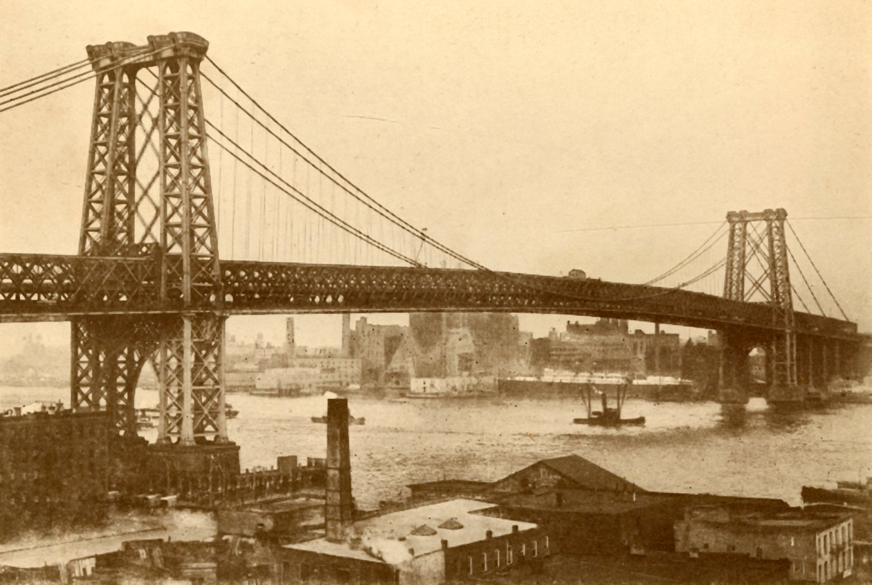 Williamsburg Hangbrug, New York, ca. 1930 door Unbekannt